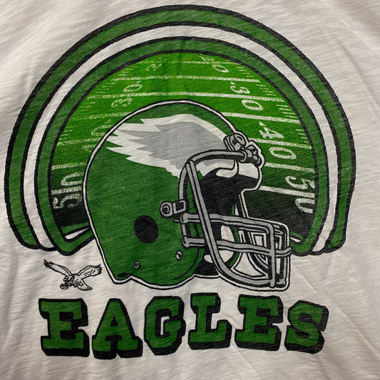 Junk Food Clothing NFL Philadelphia Eagles Game Time Mock Neck Crop Tee XL