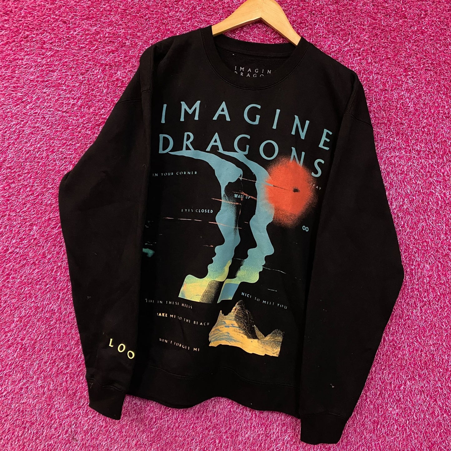 Imagine Dragons Loom World Tour 2024 Crewneck Sweatshirt Large
