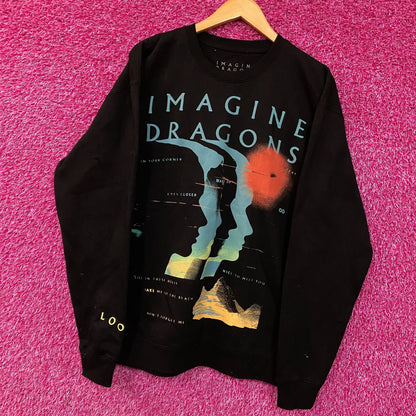 Imagine Dragons Loom World Tour 2024 Crewneck Sweatshirt Large