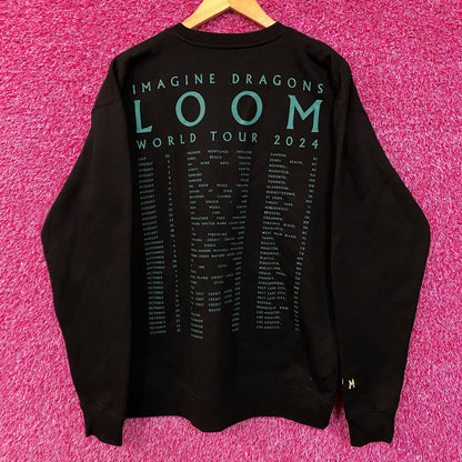 Imagine Dragons Loom World Tour 2024 Crewneck Sweatshirt Large