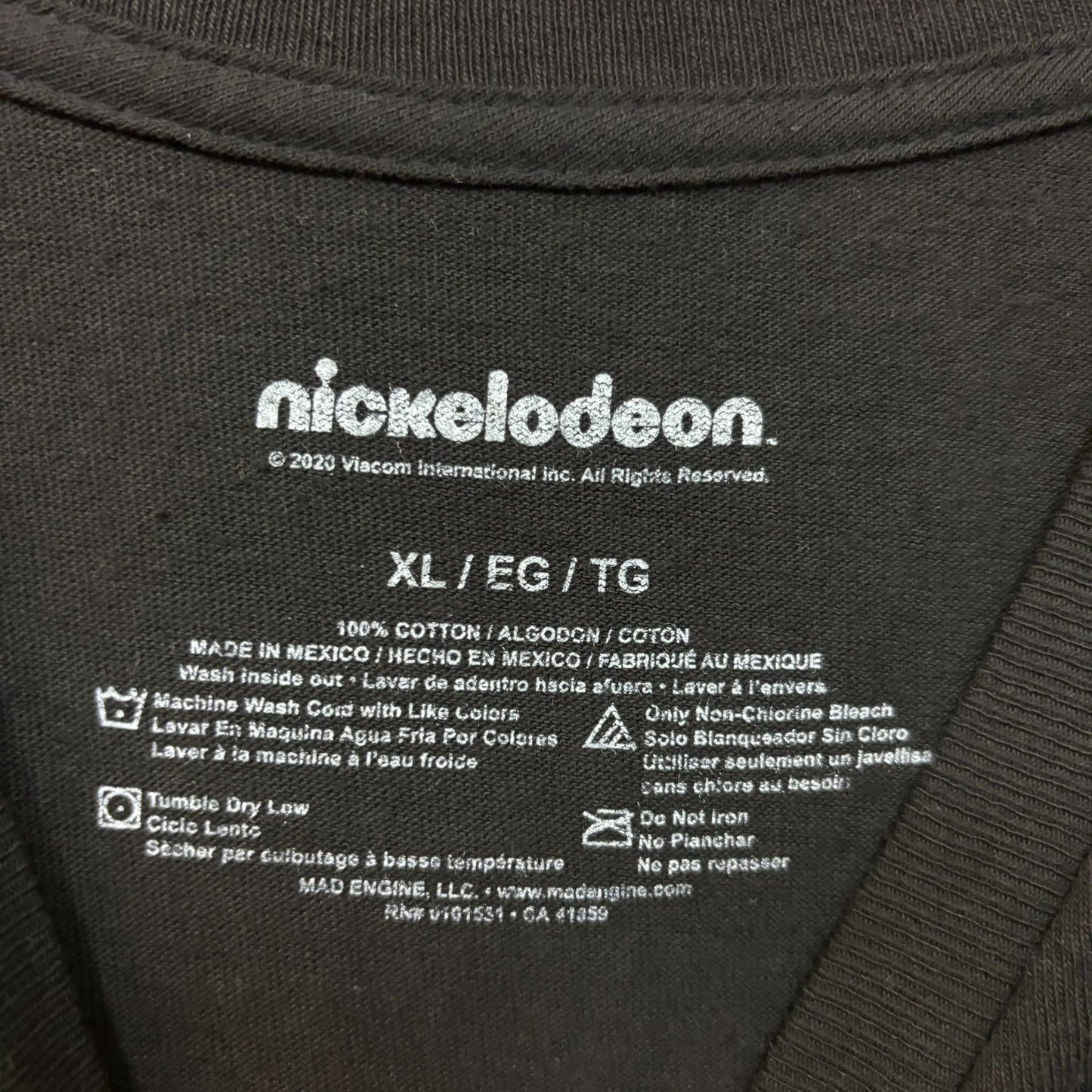 Nickelodeon Best of Cartoon Animation Tshirt size XL