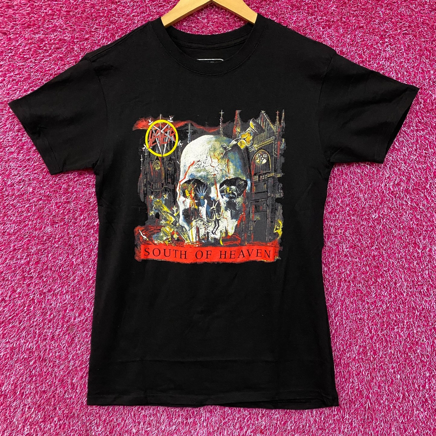 Slayer South Of Heaven Thrash Metal Band T-Shirt Small