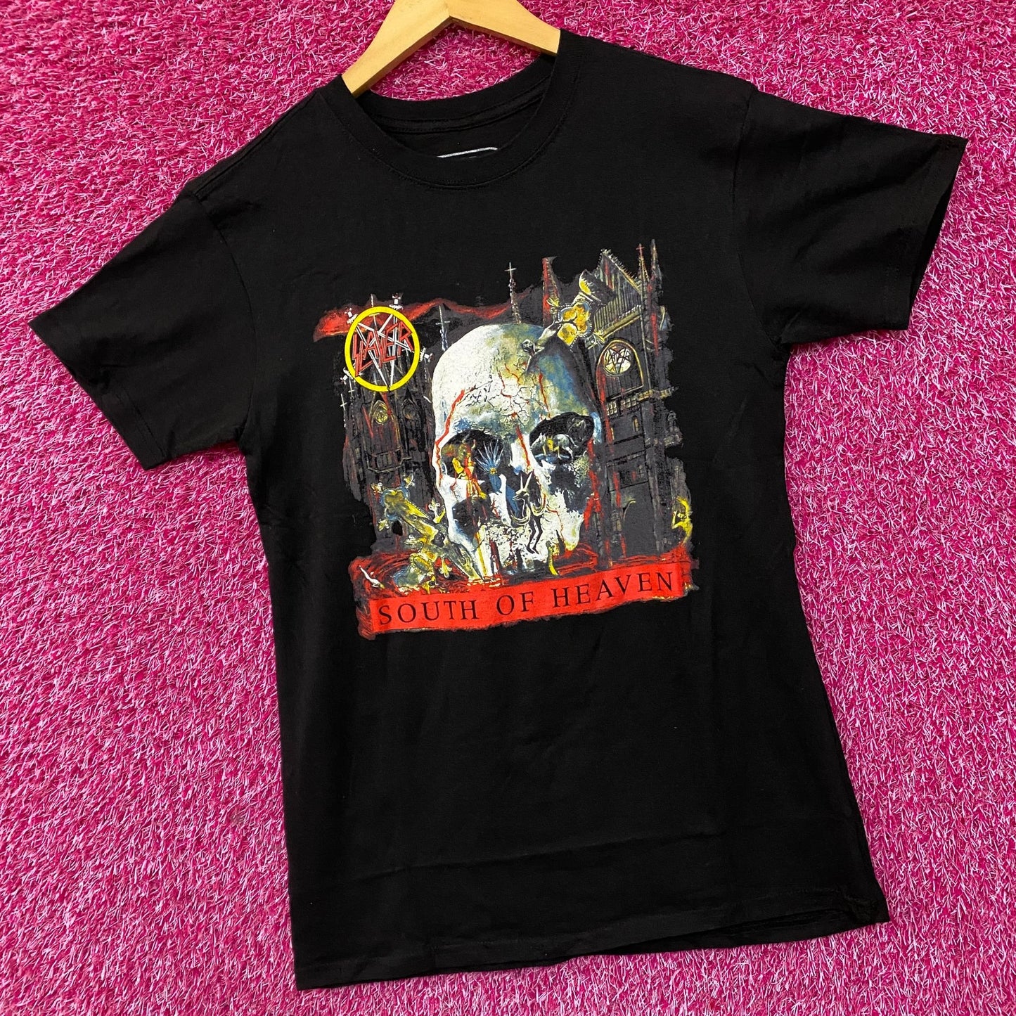 Slayer South Of Heaven Thrash Metal Band T-Shirt Small