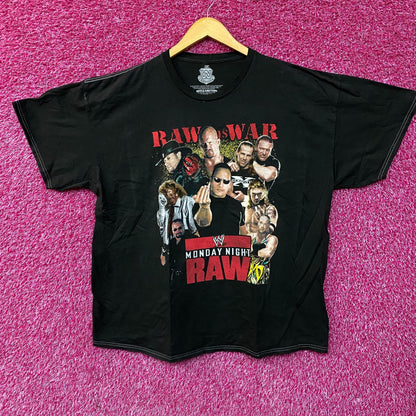 WWE Monday Night Raw Poster Raw is War T-Shirt 2X