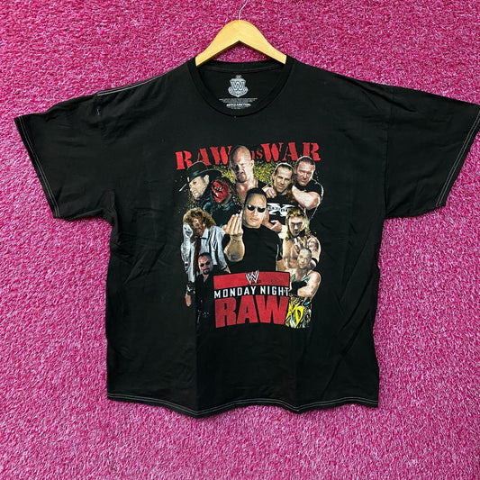 WWE Monday Night Raw Poster Raw is War T-Shirt 2X