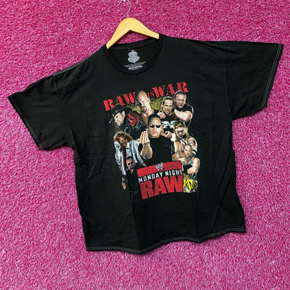WWE Monday Night Raw Poster Raw is War T-Shirt 2X