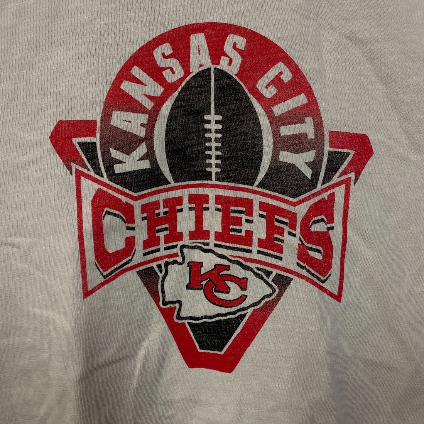 Junk Food Clothing NFL Kansas City Chiefs Women's Mock Neck Crop Tee XL