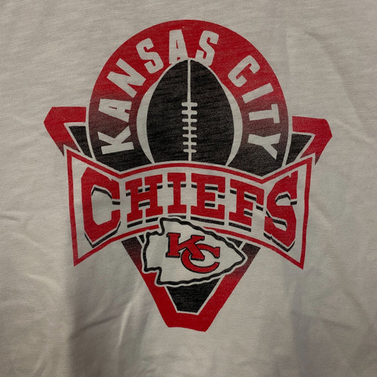 Junk Food Clothing NFL Kansas City Chiefs Women's Mock Neck Crop Tee XL