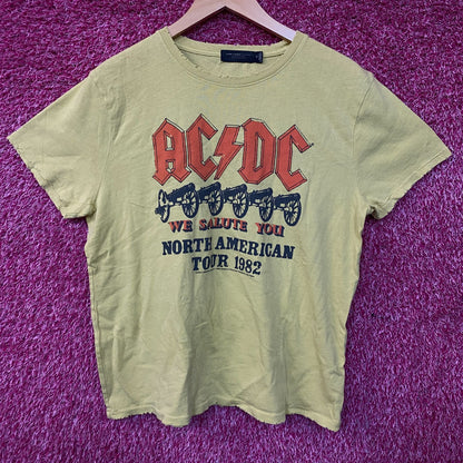 Junk Food Clothing AC/DC North American Tour 1982 Vintage StyleTee Medium