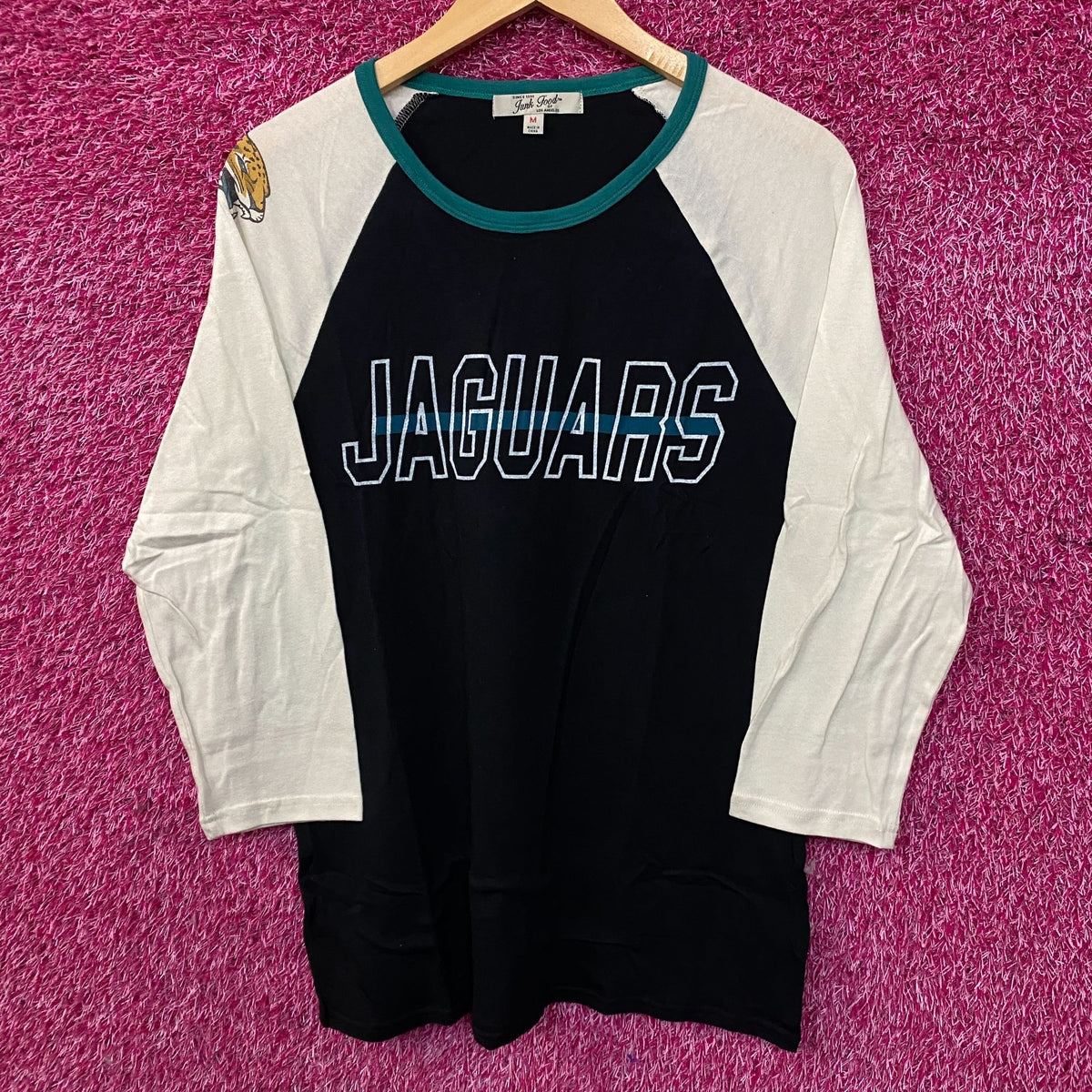Junk Food NFL Jacksonville Jaguars 3/4 Long Sleeve Raglan T-Shirt Medium