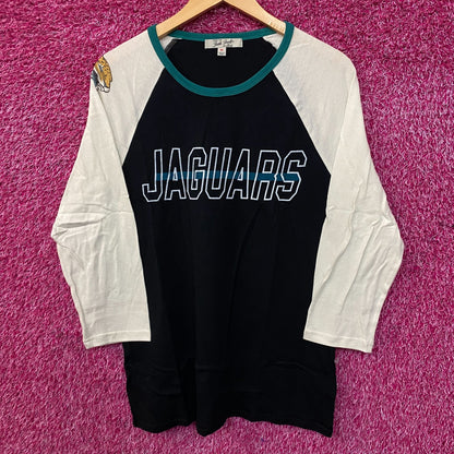 Junk Food NFL Jacksonville Jaguars 3/4 Long Sleeve Raglan T-Shirt Medium