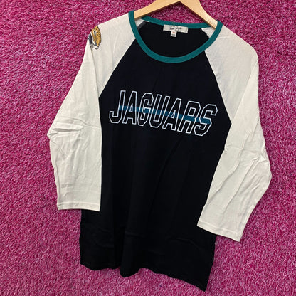 Junk Food NFL Jacksonville Jaguars 3/4 Long Sleeve Raglan T-Shirt Medium