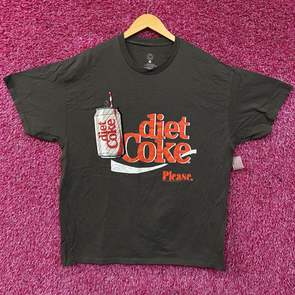 Coca-Cola Diet Coke Please Graphic T-Shirt Large