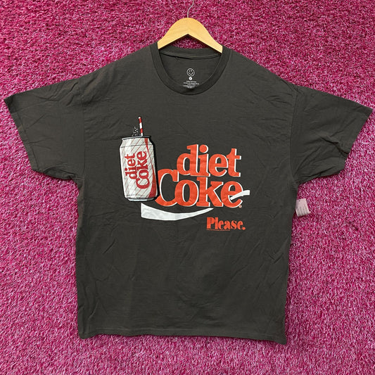 Coca-Cola Diet Coke Please Graphic T-Shirt Large