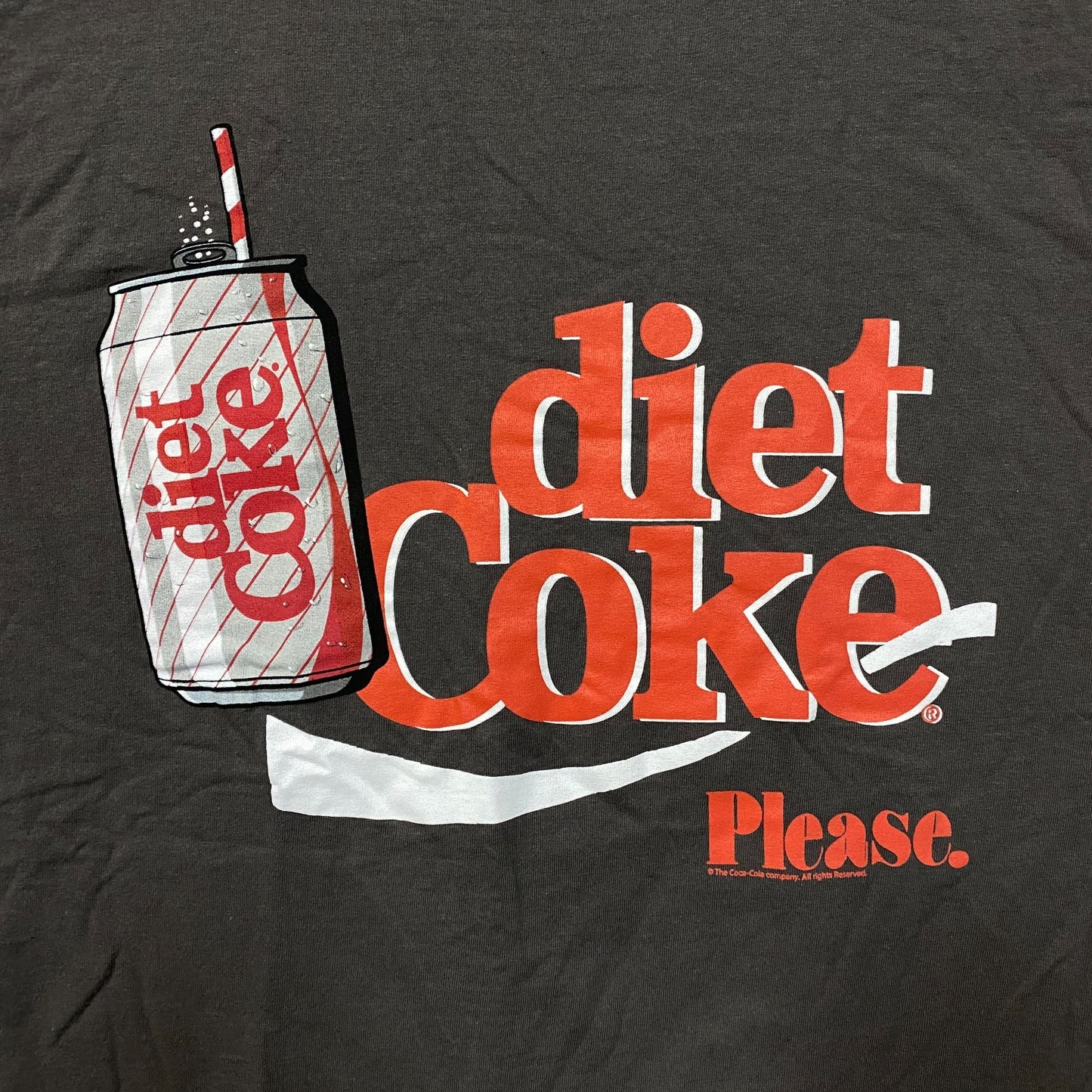 Coca-Cola Diet Coke Please Graphic T-Shirt Large