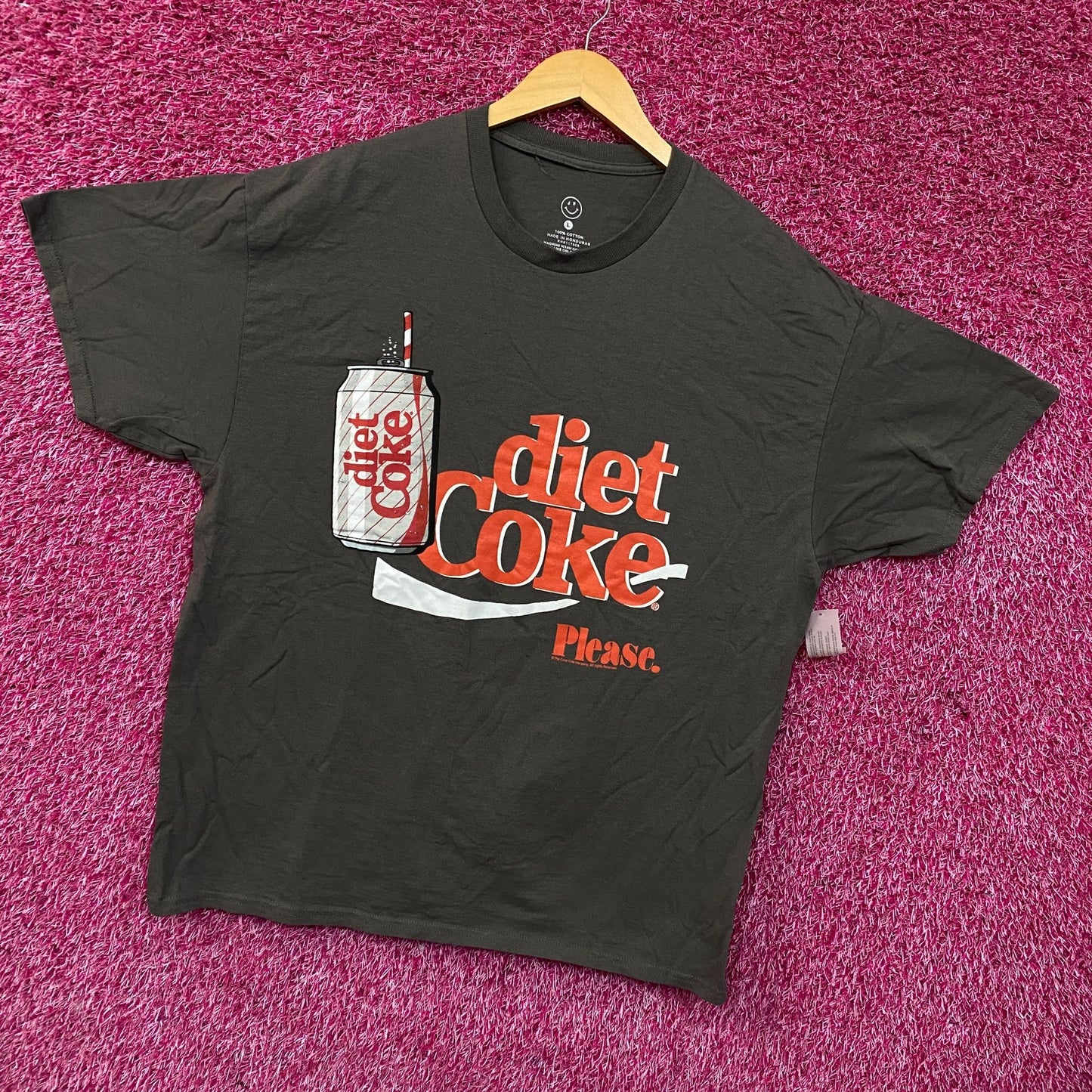 Coca-Cola Diet Coke Please Graphic T-Shirt Large
