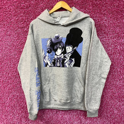 Black Butler Ciel and Sebastian Hoodie size Medium