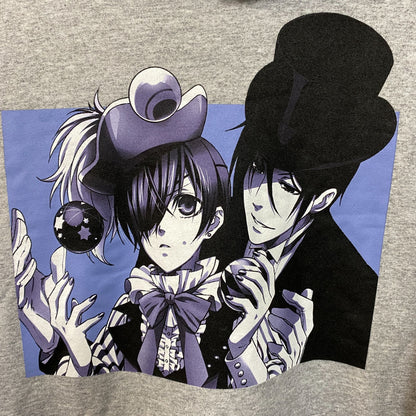 Black Butler Ciel and Sebastian Hoodie size Medium