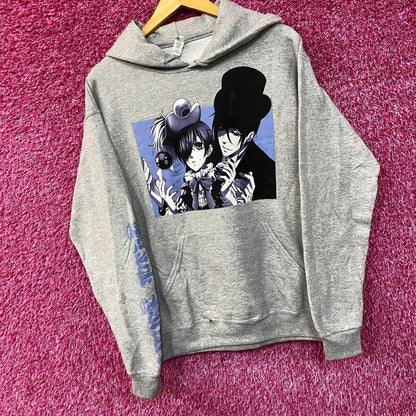 Black Butler Ciel and Sebastian Hoodie size Medium