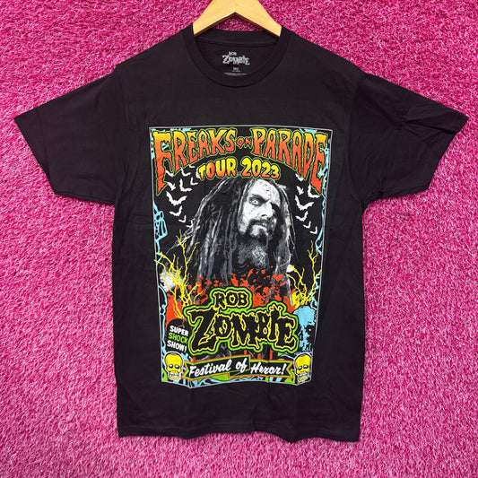 Rob Zombie Freaks on Parade Tour Industrial Rock Band Tee M