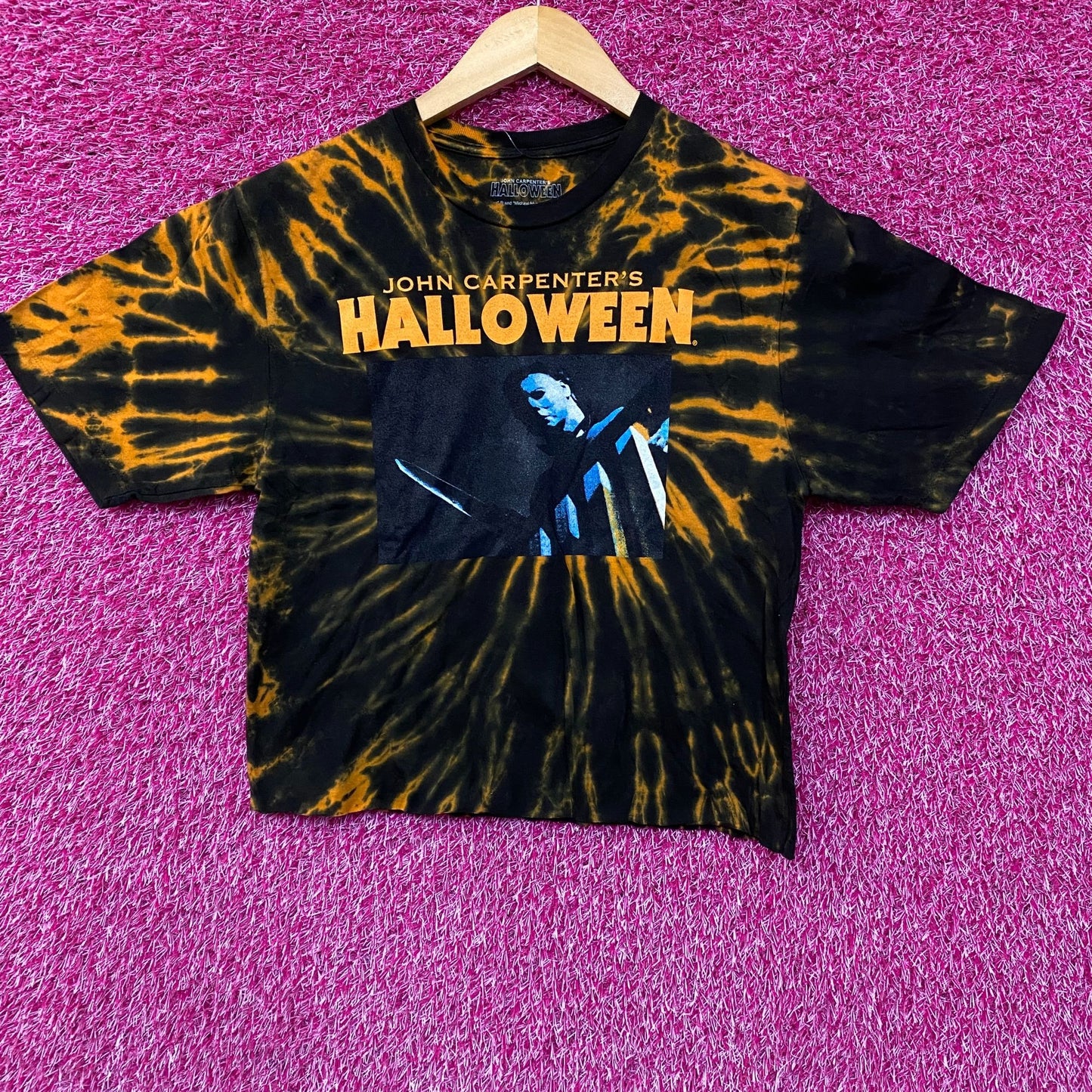 John Carpenter's Michael Myers Halloween tie dye T-Shirt Small