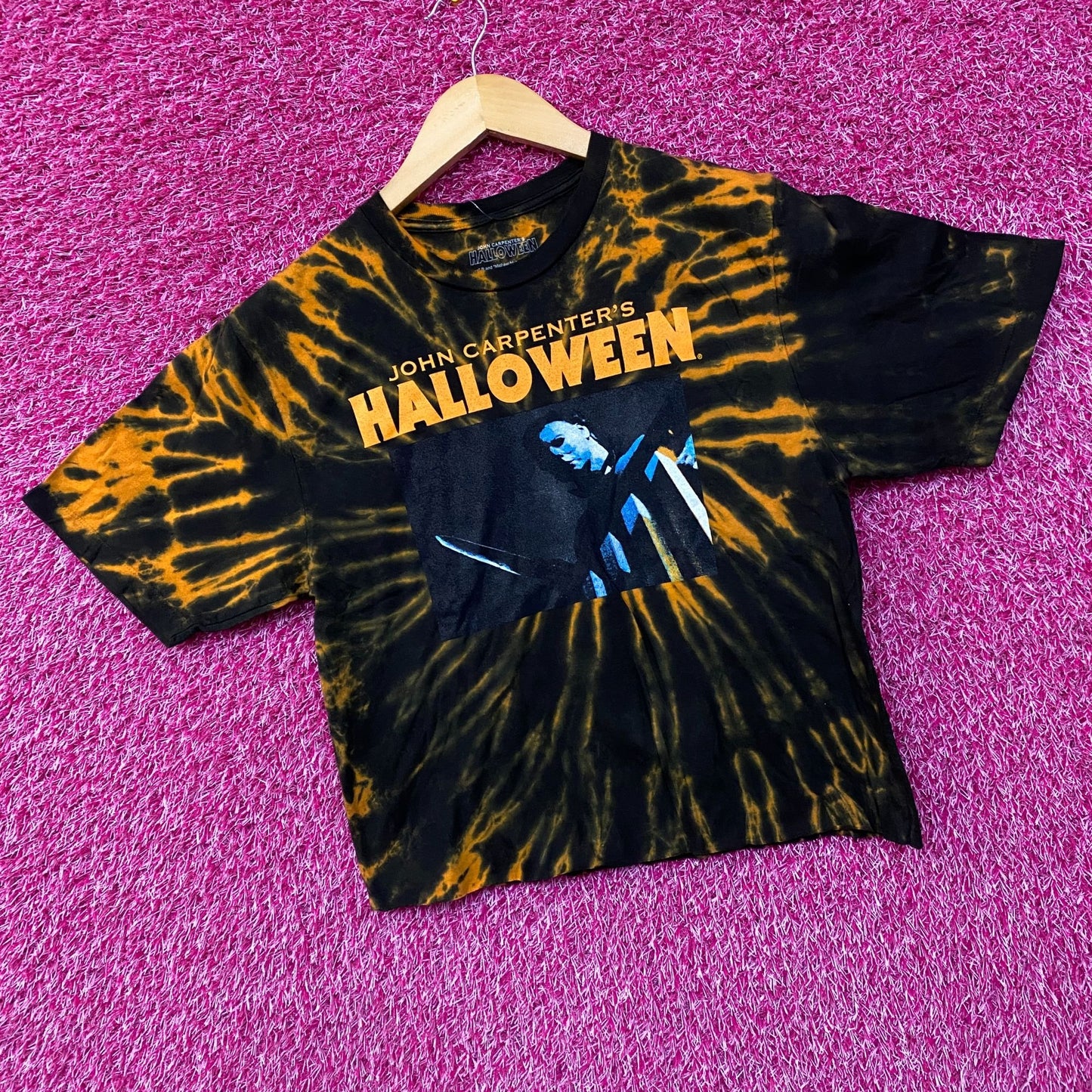 John Carpenter's Michael Myers Halloween tie dye T-Shirt Small