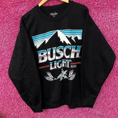 Busch Light X Junk Food Black Crewneck sweater size Medium