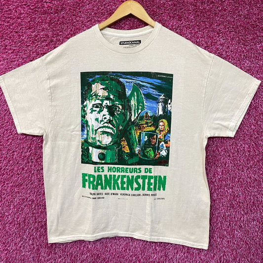 Les Horreurs de Frankenstein Film Vintage Style Poster T-Shirt Medium