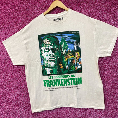Les Horreurs de Frankenstein Film Vintage Style Poster T-Shirt Medium