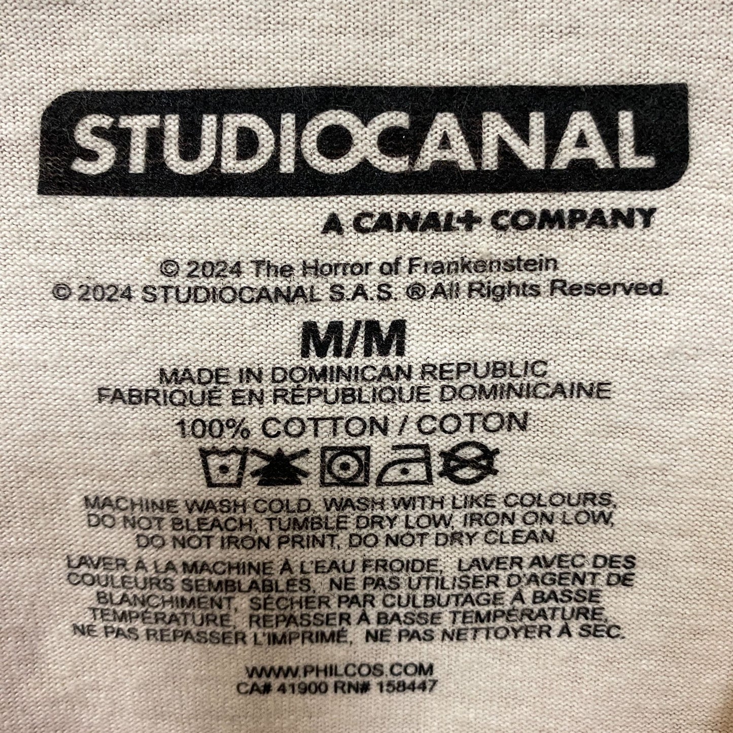 Les Horreurs de Frankenstein Film Vintage Style Poster T-Shirt Medium