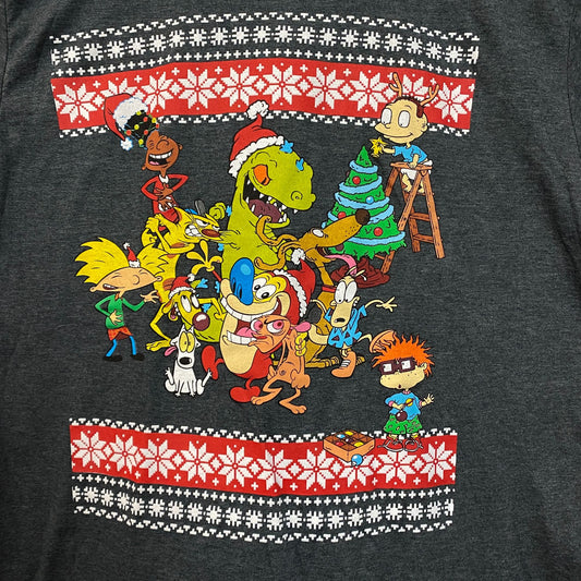 Nickelodeon Christmas Best Of Grey Tshirt size Extra Large