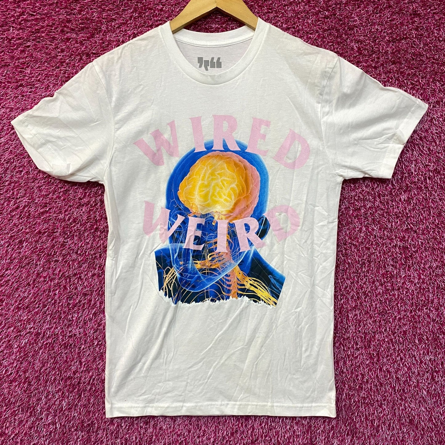 Wired Weird Graphic Design T-Shirt Small