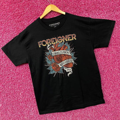 Foreigner Agent Provocateur I Wanna Know What Love Is T-Shirt Large