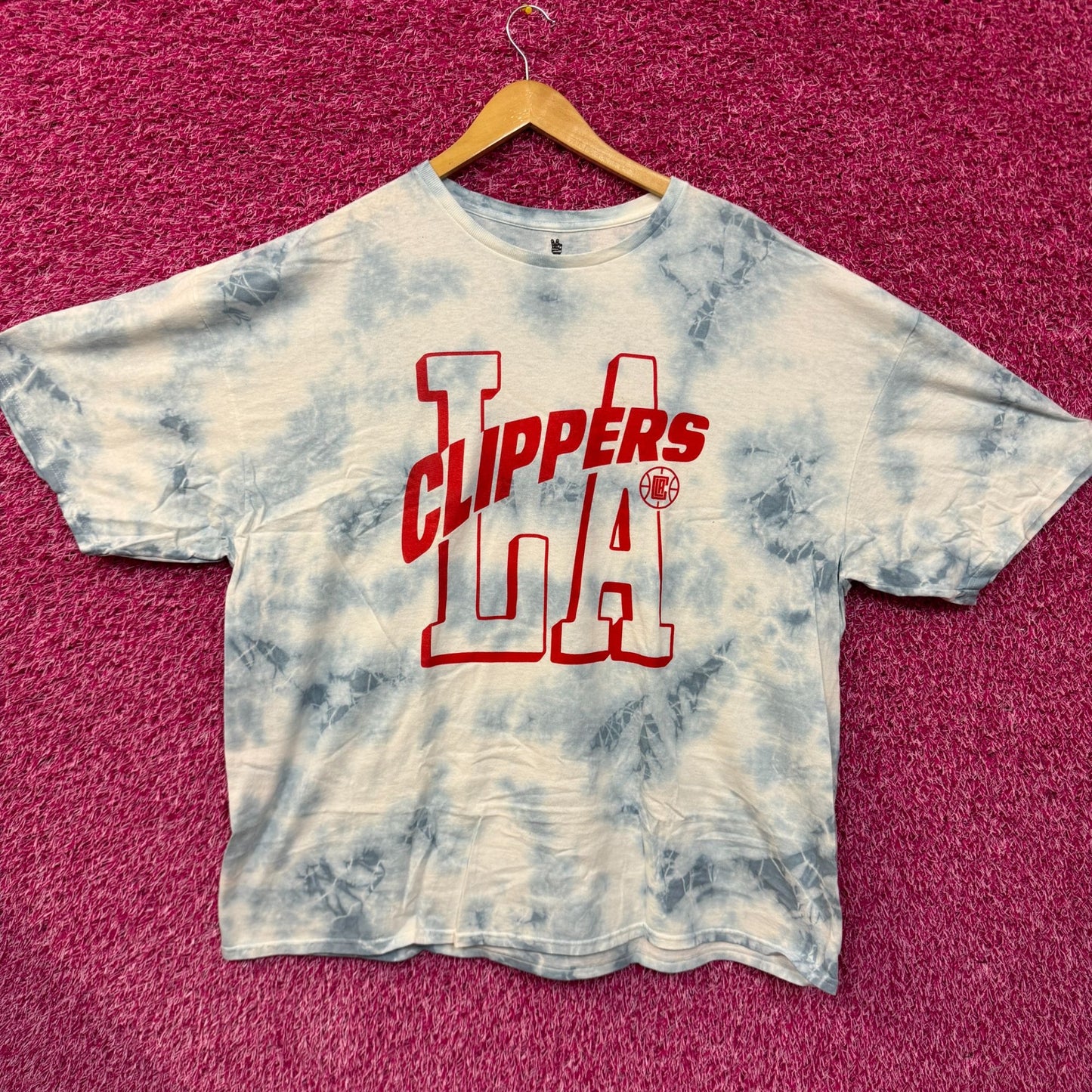 Los Angeles Clippers NBA Hardwood Team Tie Dye T-shirt 2XL