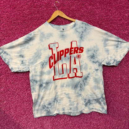Los Angeles Clippers NBA Hardwood Team Tie Dye T-shirt 2XL