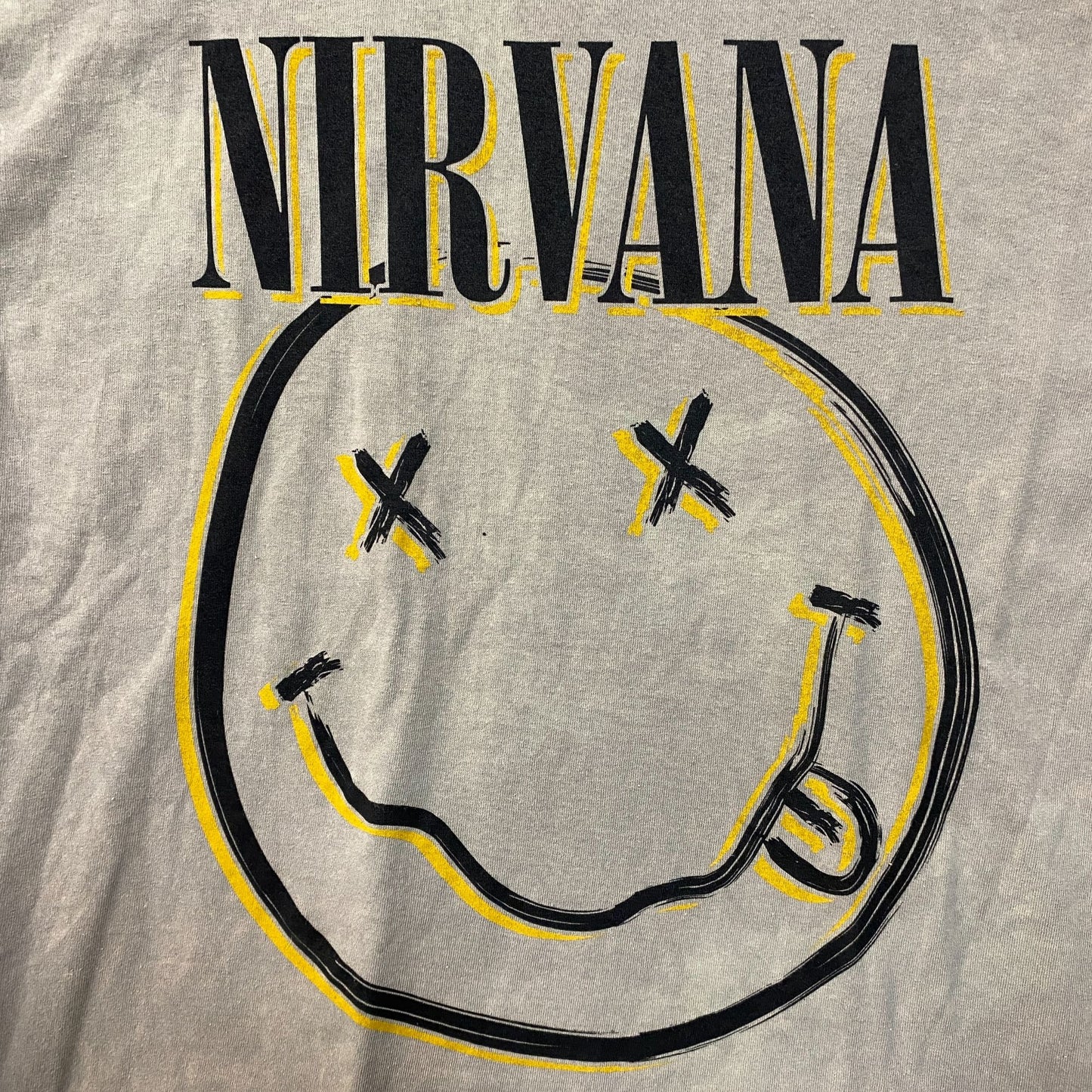 Nirvana Smiley Face Doodle Tshirt size Large