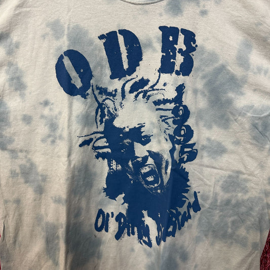 Wutang Clan Ol Dirty Bastard Blue Tie Dye Rap Tshirt size 2x