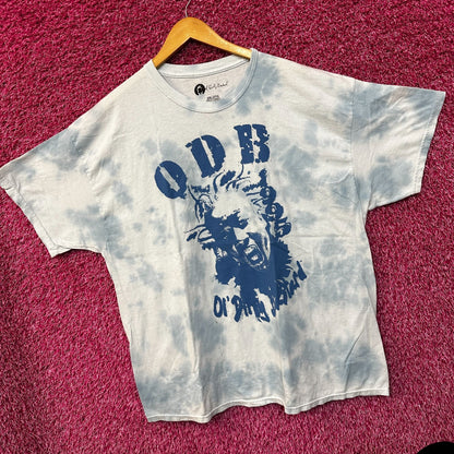Wutang Clan Ol Dirty Bastard Blue Tie Dye Rap Tshirt size 2x