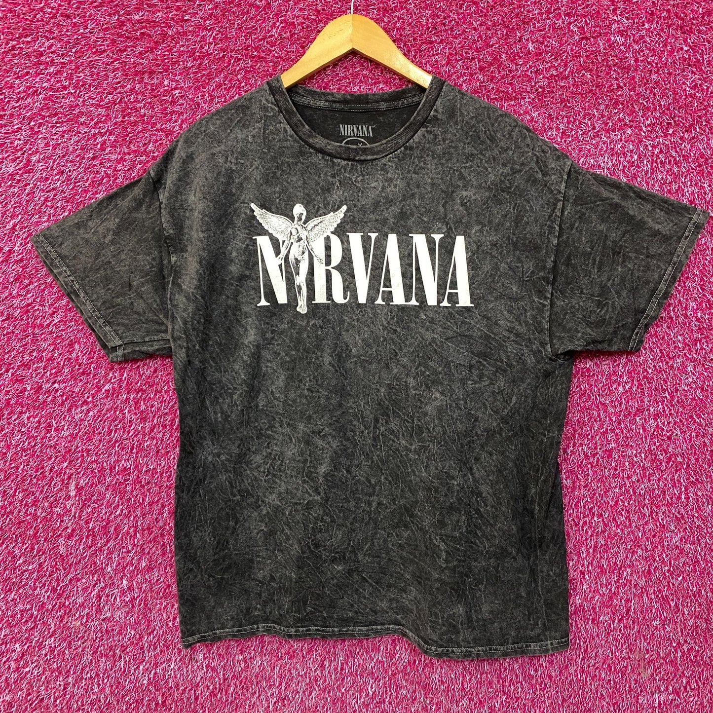 Nirvana In Utero Album Cover Graphic Mineral Wash T-shirt XL
