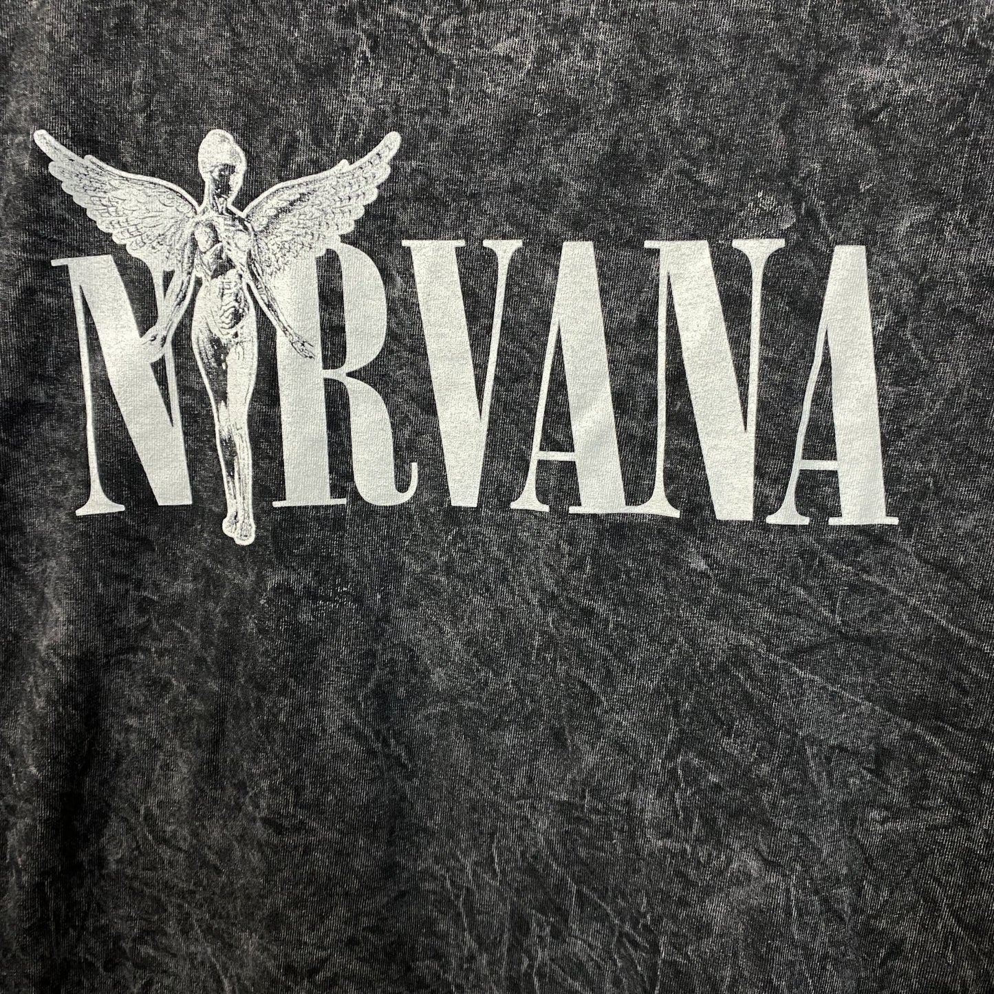 Nirvana In Utero Album Cover Graphic Mineral Wash T-shirt XL