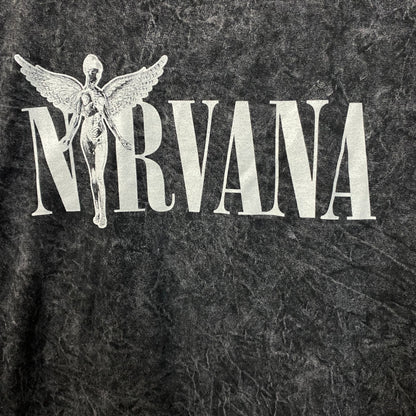 Nirvana In Utero Album Cover Graphic Mineral Wash T-shirt XL