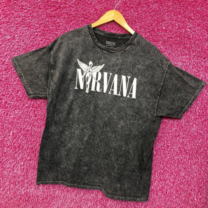 Nirvana In Utero Album Cover Graphic Mineral Wash T-shirt XL