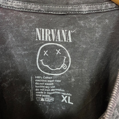 Nirvana In Utero Album Cover Graphic Mineral Wash T-shirt XL