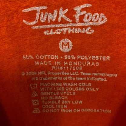 Junk Food Clothing NFL Cincinnati Bengals Helmet Flea Market Crew Fleece Sweatshirt Medium