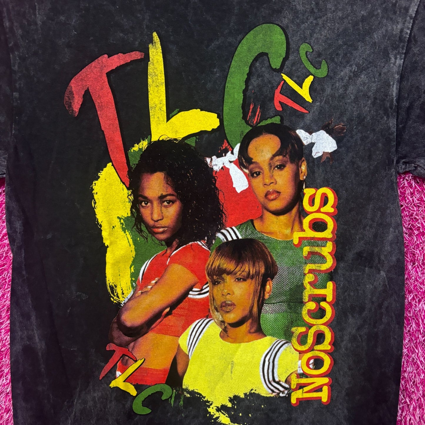 TLC No Scrubs Mineral Wash Tshirt Size Small