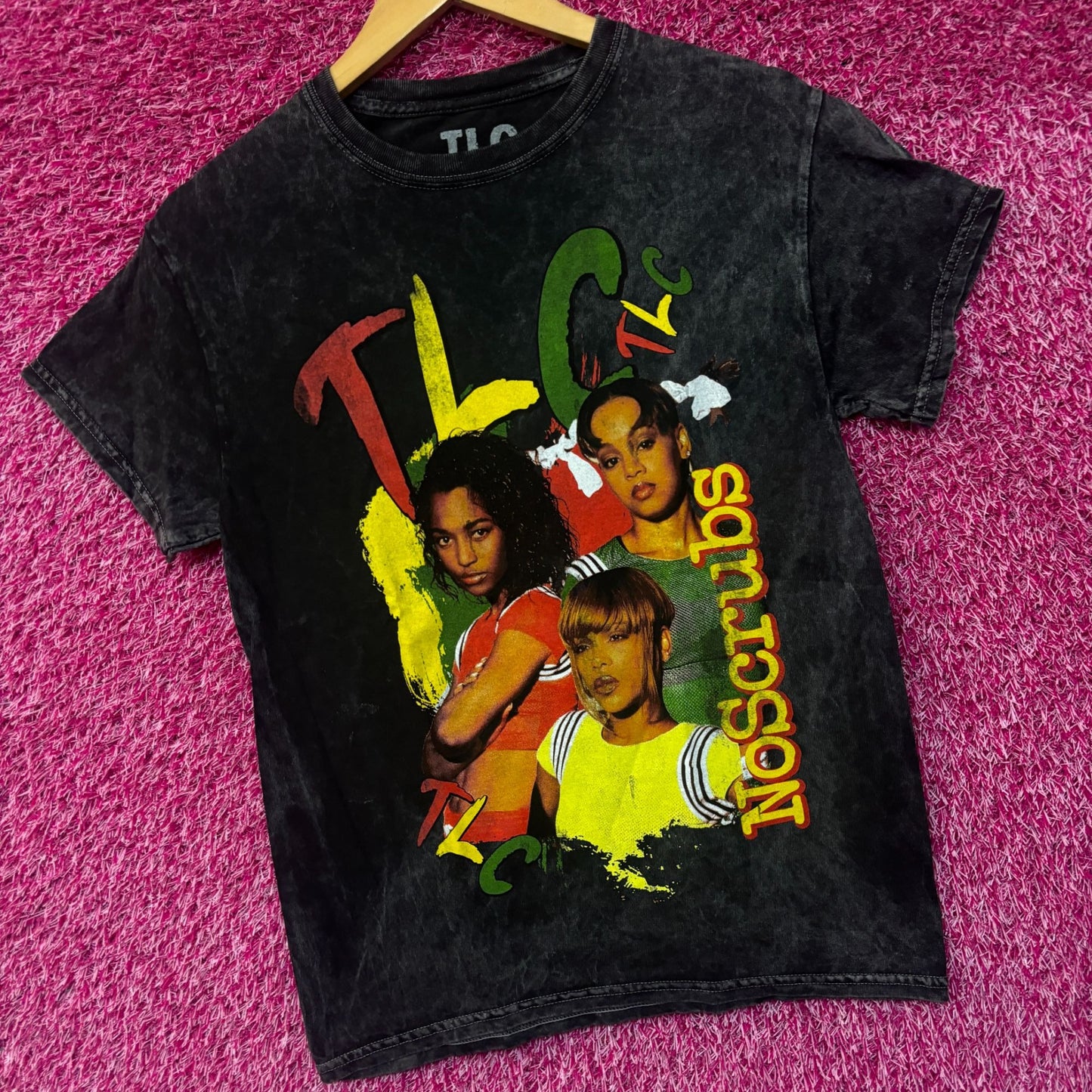 TLC No Scrubs Mineral Wash Tshirt Size Small