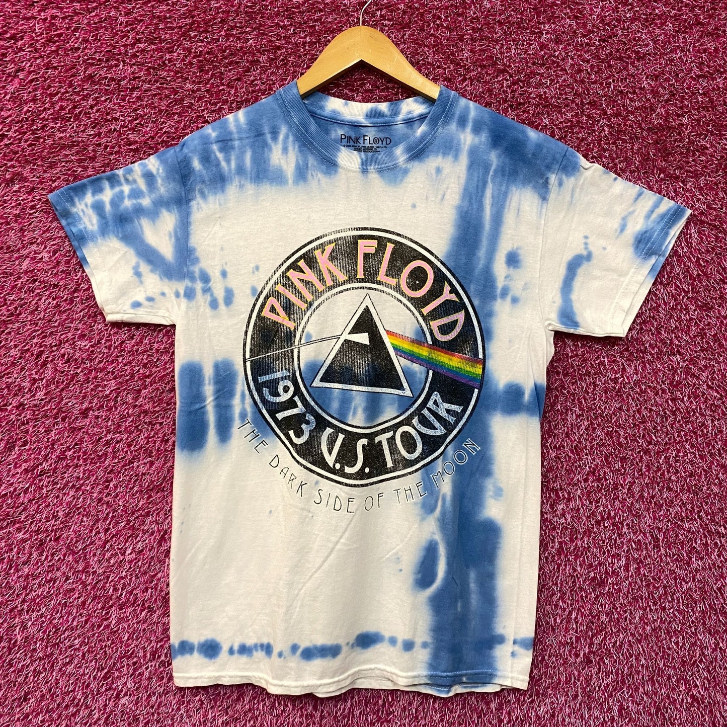 Pink Floyd 1973 US Tour Tie Dye Rock Tshirt size Medium
