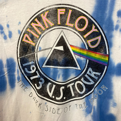 Pink Floyd 1973 US Tour Tie Dye Rock Tshirt size Medium