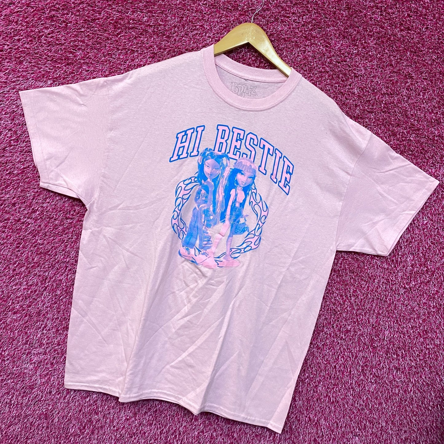Bratz Hi Bestie Pink Tshirt size Extra Large