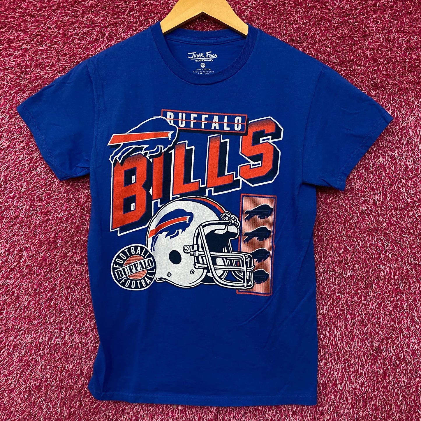 Junk Food Clothing NFL Buffalo Bills Checkdown Flea Market Tee XS